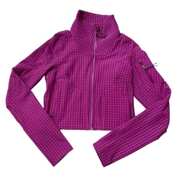 Lululemon Water-Repellent Grid Fleece Hiking Jacket Size 2 - Picture 1 of 5